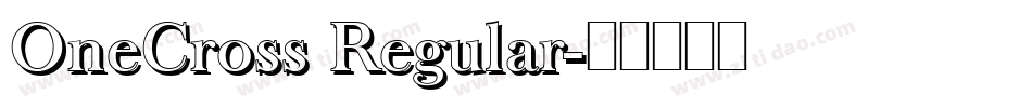 OneCross Regular字体转换